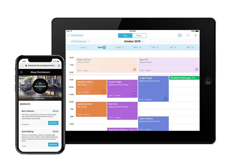 talech Services booking and scheduling